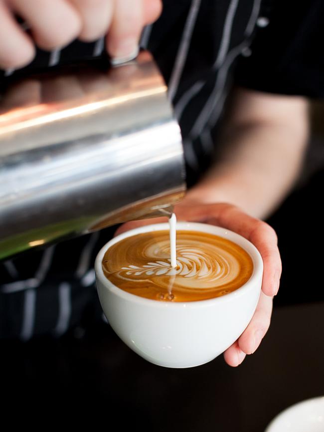 Budding baristas can learn the skills at Five Senses Coffee. Picture: Five Senses