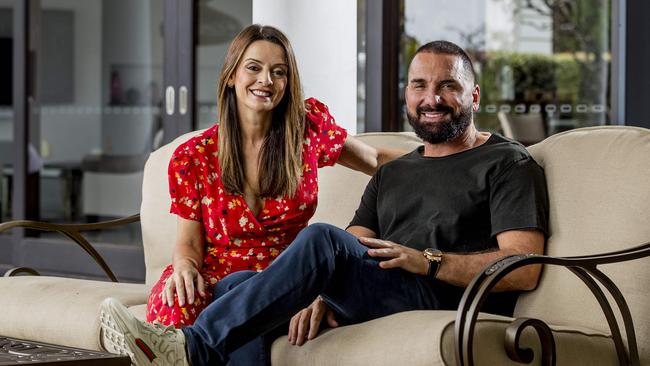 Billy and Jackie Cross at their Gold Coast home. Picture: Jerad Wiliams