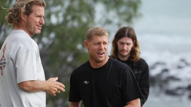 Mick Fanning at the Surf of Origin at Burleigh Beach. Picture: Annette Dew