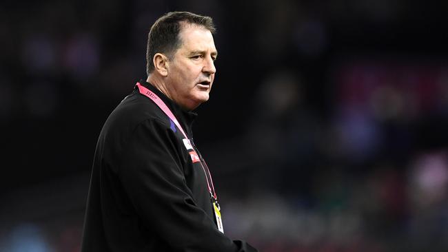 Ross Lyon has reportedly pulled out of the race for the head coaching role at Carlton. Picture: Quinn Rooney / Getty Images