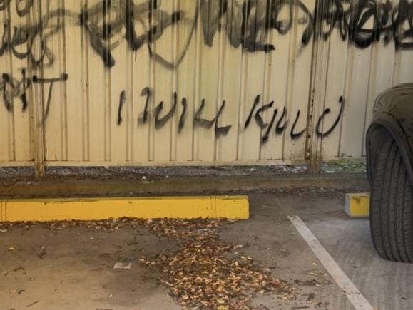 A man has been charged after painting Nazi symbols and offensive phrases around a Penrith unit block on May 30.