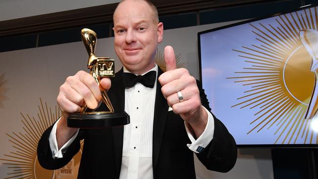 Tom Gleeson with his Gold Logie.