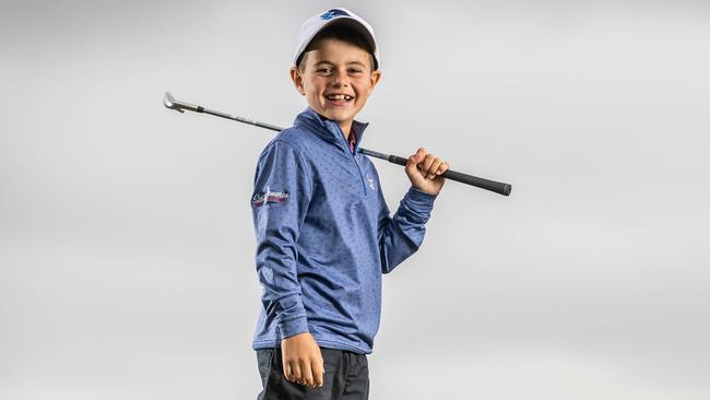 Zac Wolfe claimed the the US Kids Golf World Championships. Picture: Jake Nowakowski