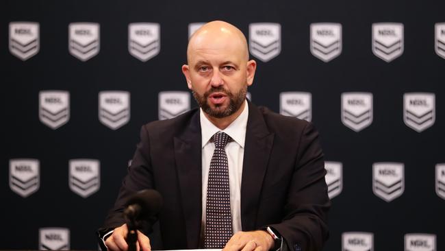 NRL CEO Todd Greenberg has stepped down. Picture: Matt King/Getty Images