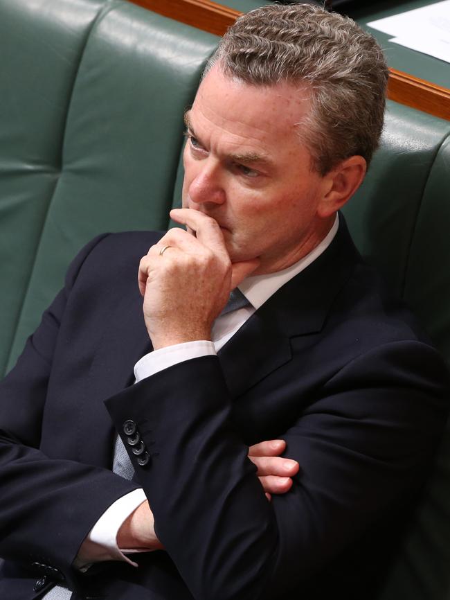 South Australian federal Liberal MP Christopher Pyne has called on his former colleague Cory Bernardi to quit the Senate. Picture: Gary Ramage