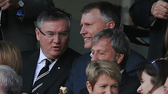 Eddie McGuire and Graeme Allan. Picture: Wayne Ludbey