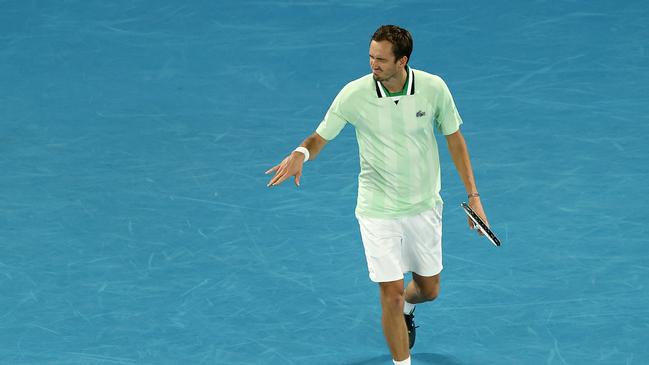 Daniil Medvedev of Russia. Photo by Mark Metcalfe/Getty Images