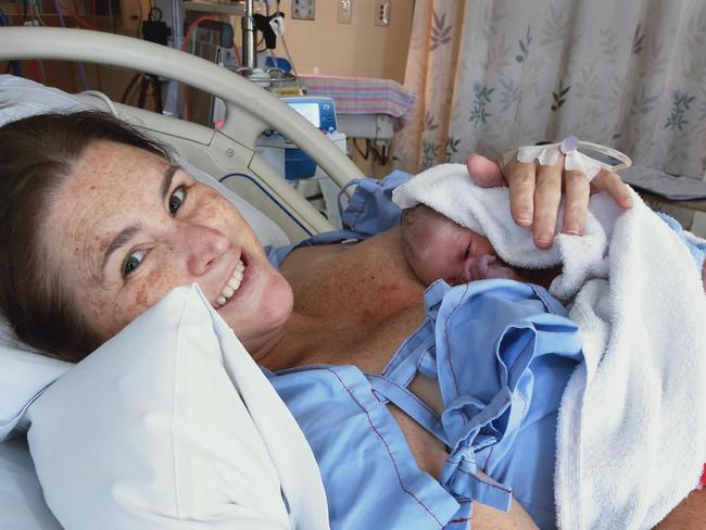 Kelly Smith had daughter Abigail through IVF. Ms Smith was no longer able to use her own eggs and was donated four embryos from a family in Queensland.