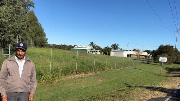 Chambers Flat horticulturalist Gary Virk, who is in danger of losing his shed when the road rams through his property.