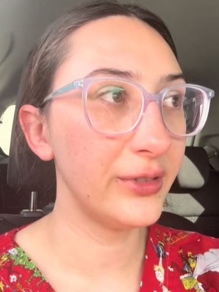 She teared up while sharing her rental situation. Picture: TikTok/jakkibrooking