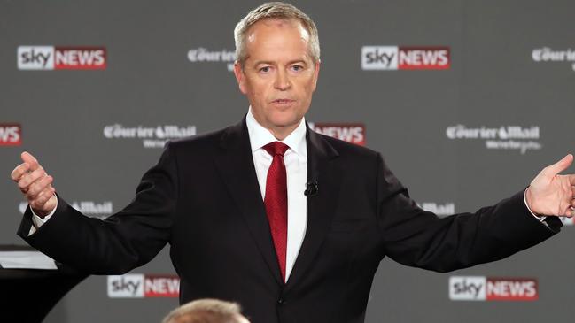 Elements of Mr Shorten’s delivery which seem to rankle and raise question. Picture: Gary Ramage/News Corp Australia