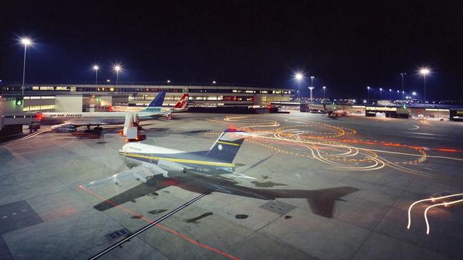 The Melbourne Airport international apron in 1972. Picture: Civil Aviation Historical Society