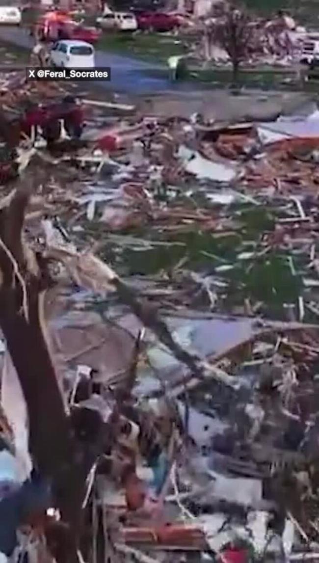 ‘Totally flattened’- Storms, tornadoes kill more than 25 in US