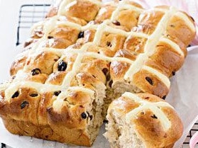 Hot cross buns are easy to make at home.