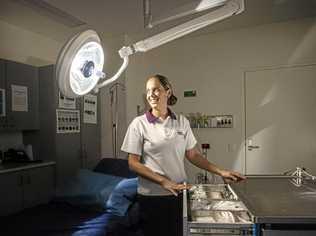 3rd year Aboriginal cadetship recipient Maddy Richey, in Grafton Base Hospital's emergency department, winner of Excellence in Aboriginal and Torres Strait Islander Healthcare- Ena Williams Award Northern NSW Local Health District Excellence in Nursing awards. Picture: Adam Hourigan