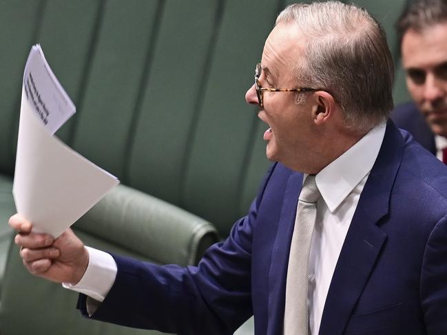 CANBERRA, AUSTRALIA, NewsWire Photos. JUNE 21, 2023: Prime Minister Anthony Albanese during Question Time at Parliament House in Canberra. Picture: NCA NewsWire / Martin Ollman