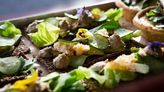 The seed cracker is stopped with fermented veg from the Berkelo garden.