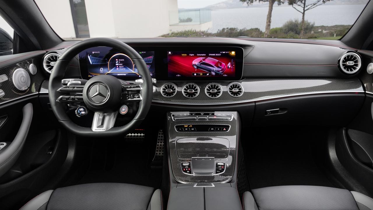 Merc’s twin screens dominate the interior.