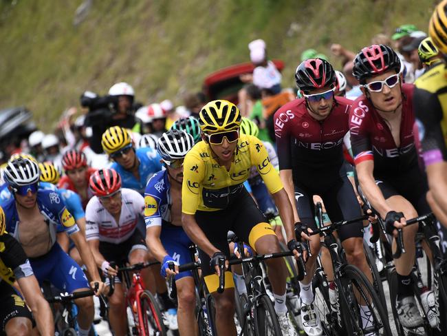 The Tour de France will be raced on Zwift this year. Picture; AFP.