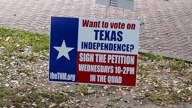 Signs urging independence can be found across the state.