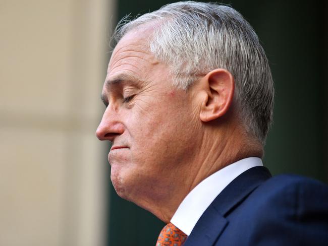 The Liberal Party’s primary vote in Malcolm Turnbull’s seat of Wentworth has plunged after the coup against him from 62 to 39 per cent. Picture: Saeed Khan/AFP
