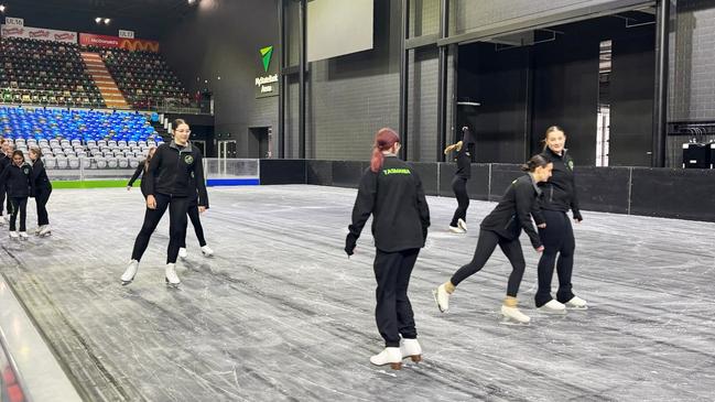 MyState Bank Arena Glenorchy to establish a temporary ice rink for a month in June 2025. Picture: MyState Bank Arena