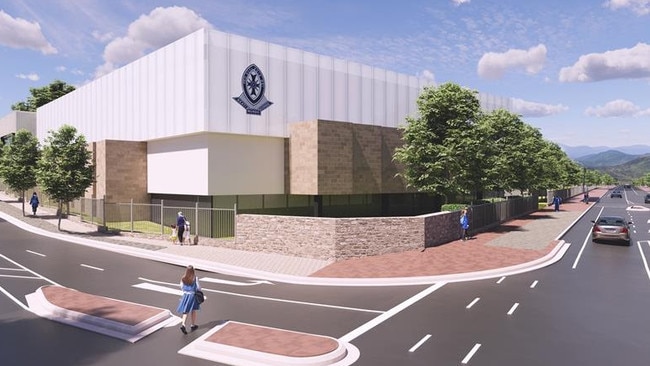 Artist's impressions of the new gym complex to be built at St Peter's Girls. Picture: Supplied