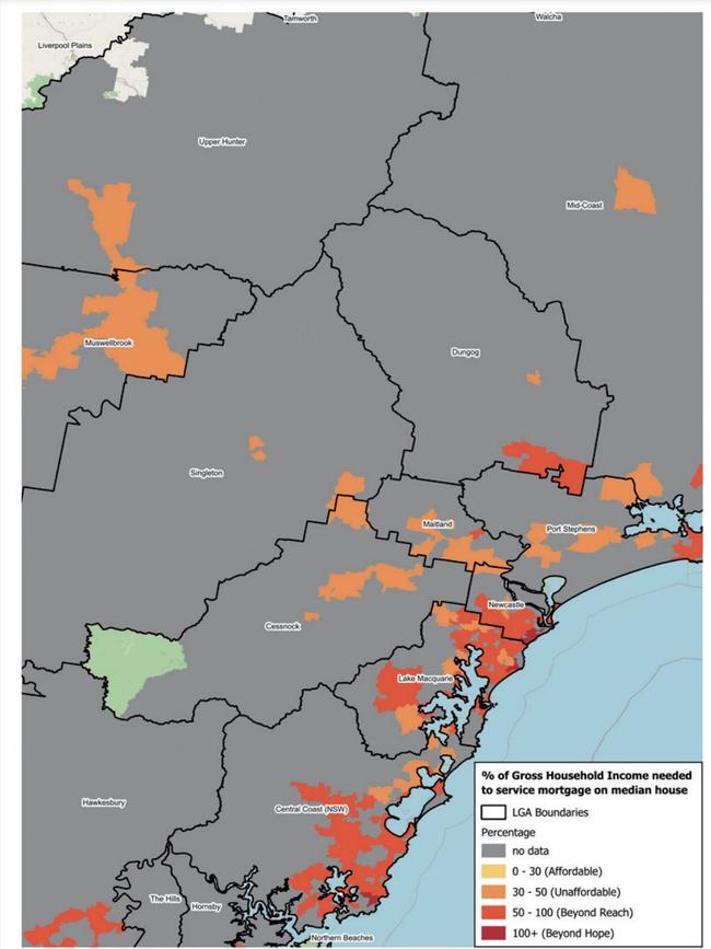 Ability to buy property in the Hunter/Central Coast region.