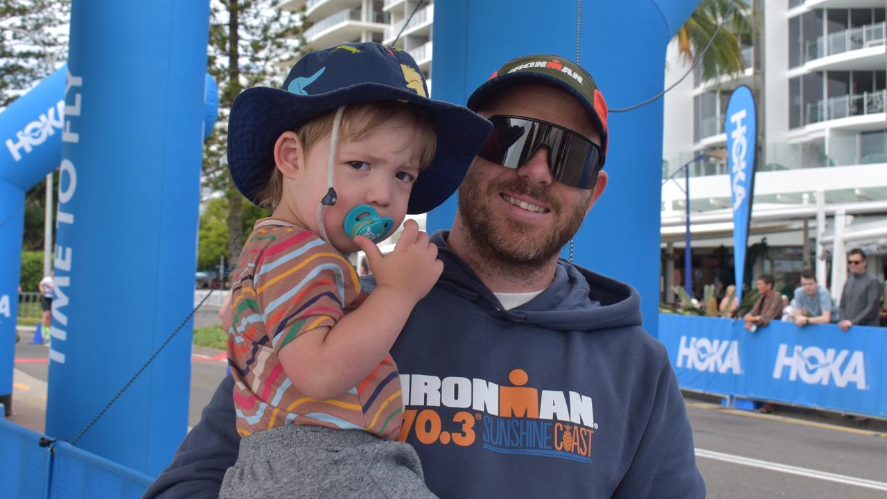 Nick Dangerfield at the Sunshine Coast Ironman 70.3 at Mooloolaba 2022.