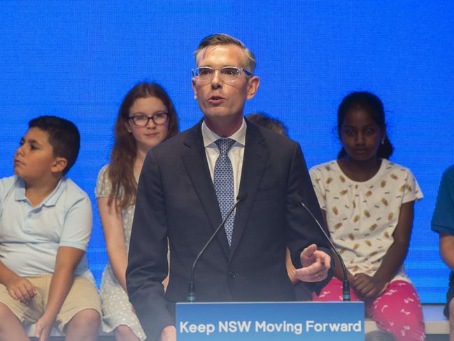 SYDNEY, AUSTRALIA, NCA NewsWire, Sunday, 12 March 2023.The NSW Liberal Party's 2023 election campaign to Keep NSW Moving Forward, launched by the NSW Premier, the Hon Dominic Perrottet MP at the Liverpool Catholic Club, Hoxton Park Rd, Prestons.Picture: NewsWire/ Monique Harmer