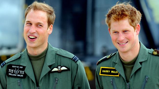 William and Harry. The younger prince seemed quicker to anger at intrusive media and, latterly, his own family, which earned him the nickname ‘Harry hothead’. Picture: AFP