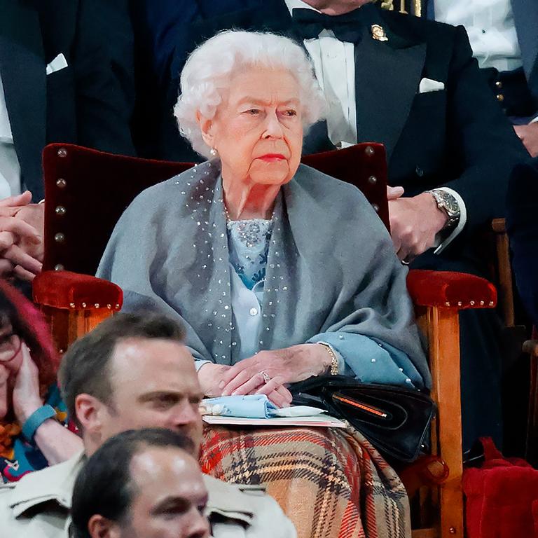 The Queen attends the 'A Gallop Through History' performance, part of the official celebrations for Queen Elizabeth II's Platinum Jubilee (Photo by Max Mumby/Indigo/Getty Images)