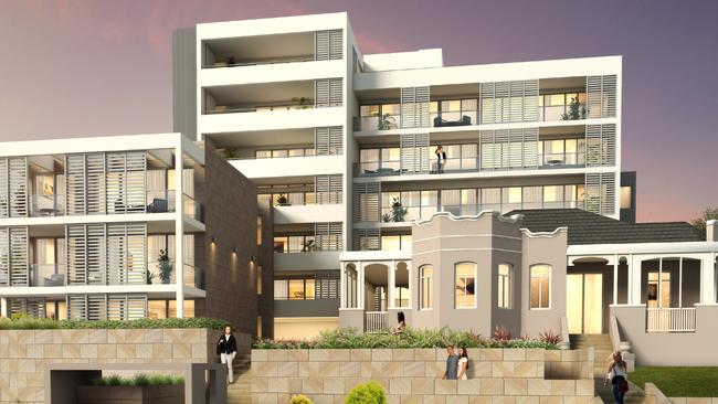 An artist’s impression of the development planned for 3-5 Lynne Avenue, Point Frederick.