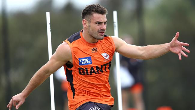 Stephen Coniglio was concussed by Lenny Hayes when he last played at Robertson Oval in Wagga Wagga. Picture: Phil Hillyard