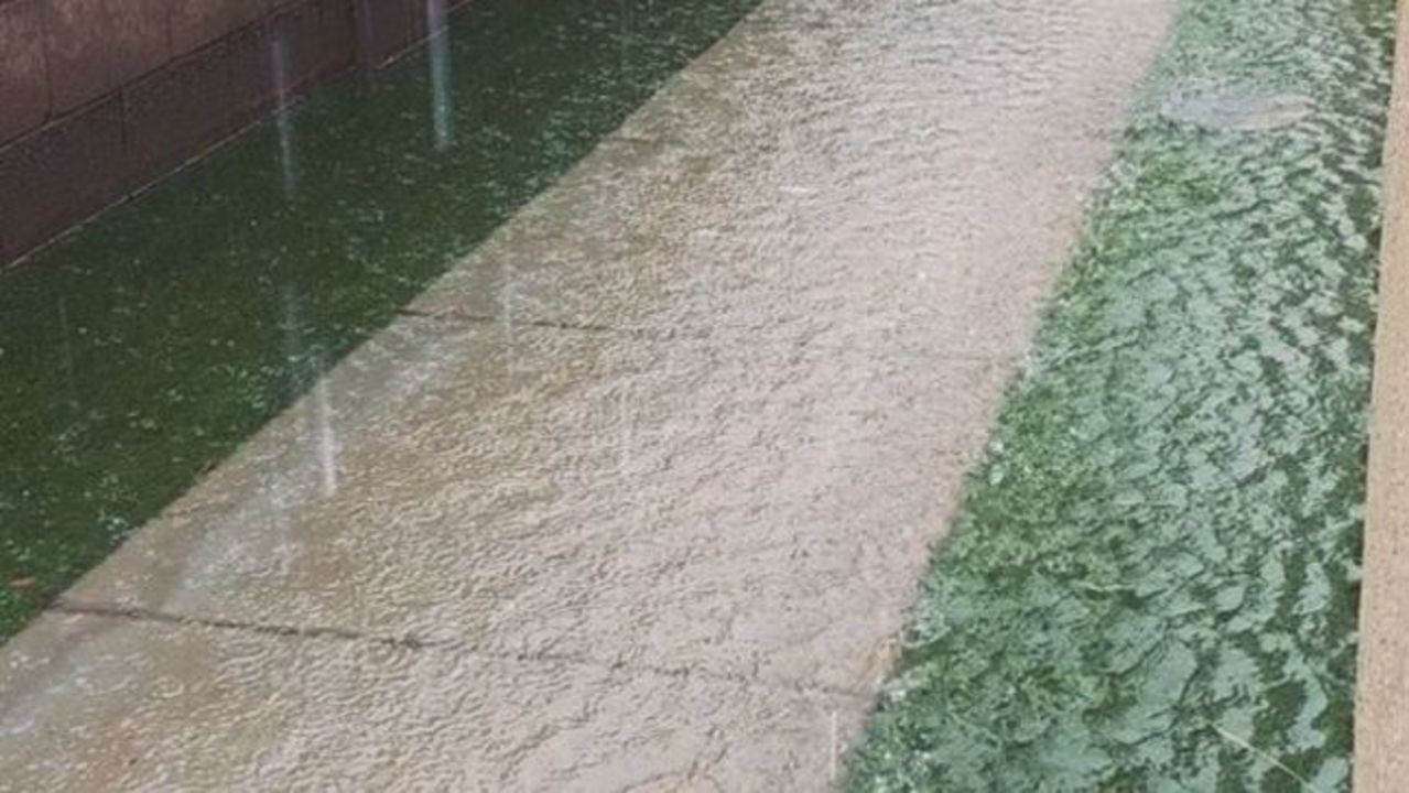 Rainstorm Floods Fake Turf in Phoenix Backyard