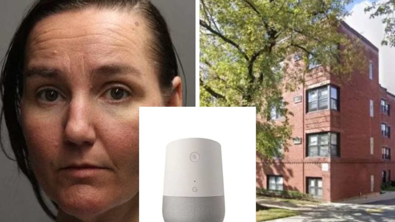 A woman ordered her Google Home to play music while she was being arrested for murder. Picture: Supplied