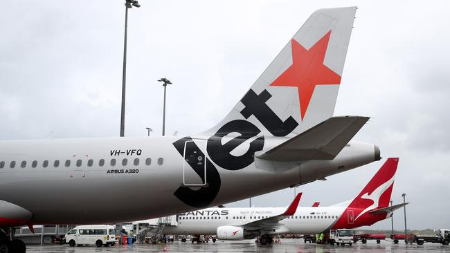 Jetstar forecasts a 110 per cent plus increase in its pre-COVID domestic flight schedule. Picture: Brendan Radke