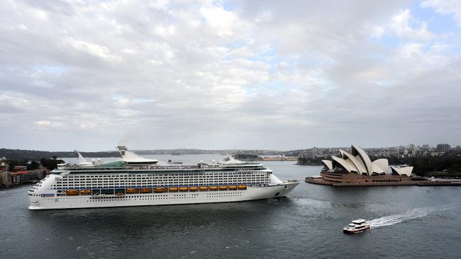 Ships like Royal Caribbean cruise ship Explorer of the Seas (pictured) could dock in Yarra Bay in the future if a proposal goes ahead. Picture: Royal Carribean