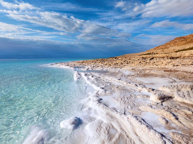 View of Dead Sea coastline