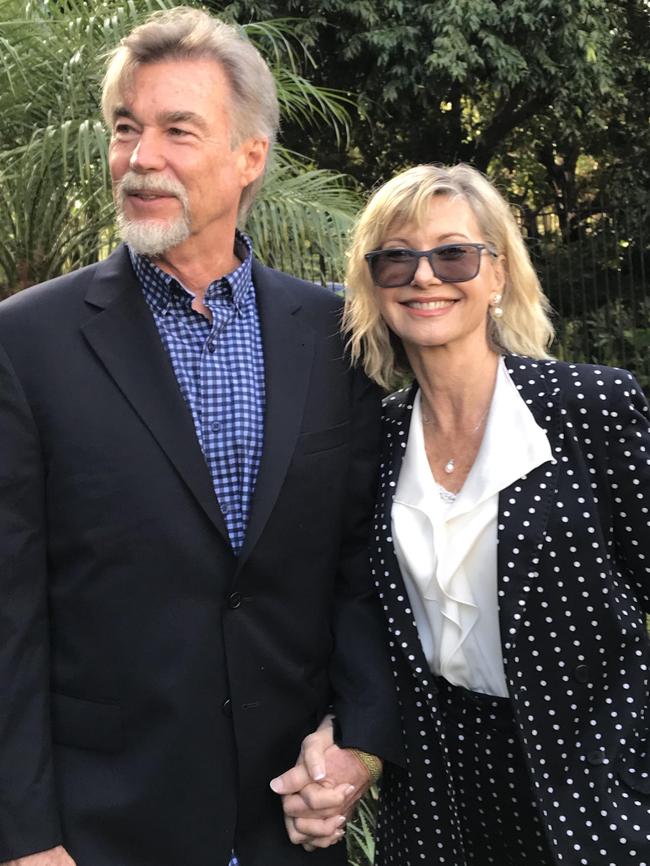 Olivia Newton-John and husband John Easterling.