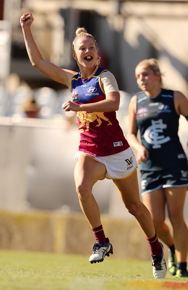 AFLW. Carlton v Brisbane Lions at Ikon Park, Carlton. Kate McCarthy. Picture: Michael Klein