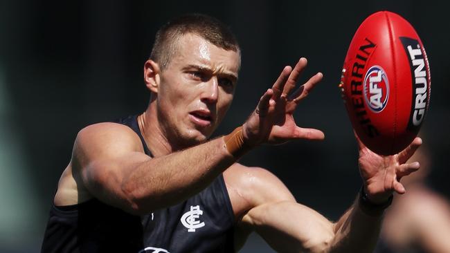 Patrick Cripps looks in fantastic shape, and form. Picture: Dylan Burns/AFL Photos via Getty Images