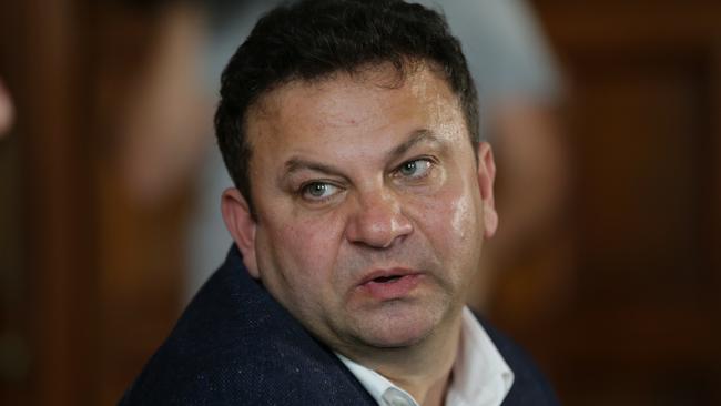 Eddie Hayson media conference at the Premier's Room at the Intercontinental Hotel. Picture: Craig Greenhill