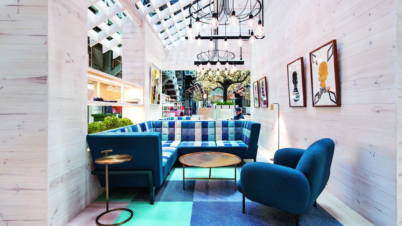 You can stay at Ovolo Hotel in Sydney’s Woolloomooloo for 25 per cent off over the Easter period. Picture: supplied