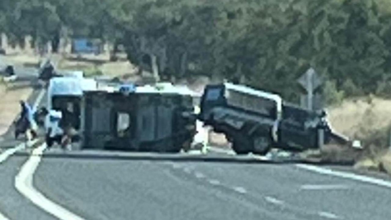 Multi-vehicle crash on the Bruce Highway at Bajool on August 10, 2023. Picture: Contributed