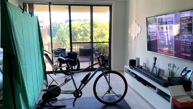 The setup for creating Zwift video action.