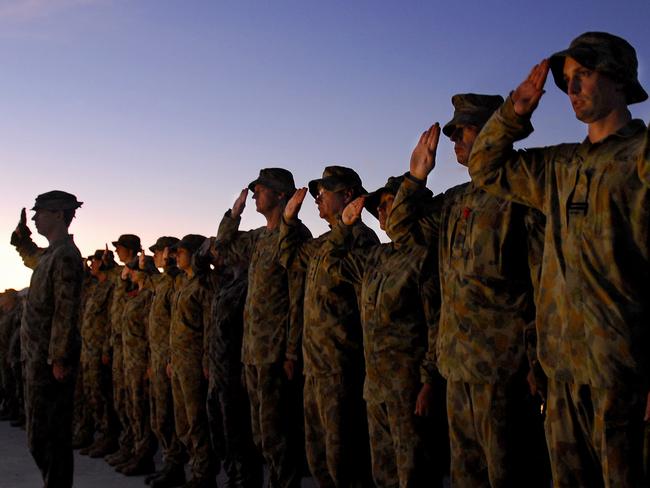 National duty ... Men and women in the Australian Defence Force give their loyalty and even their lives to defending our country. Picture: LAC Leigh Cameron