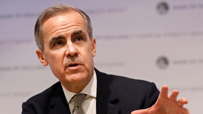 The climate models to be used to analyse the financial strength of companies are being developed by an international group of regulators, chaired by Bank of Eng­land governor Mark Carney. Picture: AFP