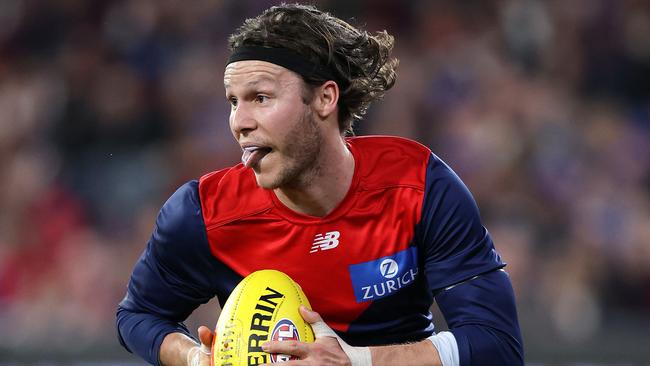 Ed Langdon had 39 disposals against St Kilda in round 8. Picture: Mark Stewart