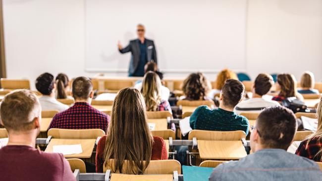 The anonymous teacher said students caught using the banned phrases would have to write an essay. Picture: Getty Images